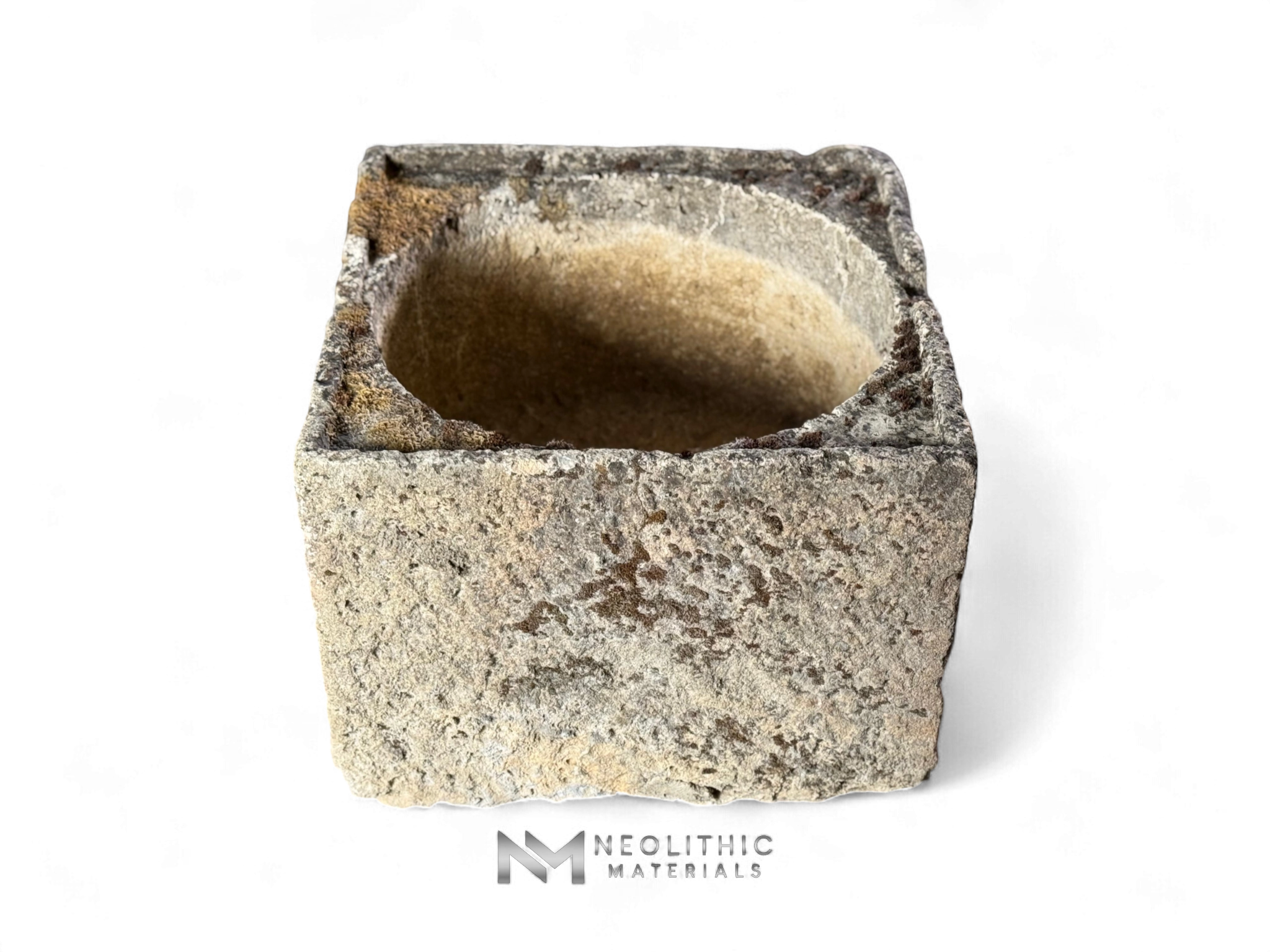 French Antique 19th Century Square Limestone Trough - Image 3